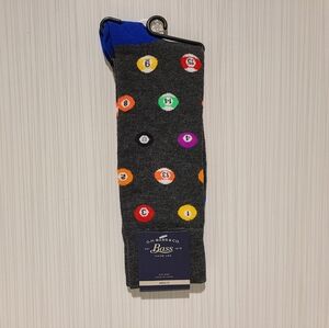 G.H. Bass & Co. Billiards Pool Ball Men's Dress Socks
